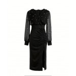 Дамска макси рокля с перли Дамска макси рокля с перли