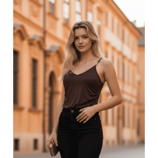 Бюджетен кафяв топ Бюджетен кафяв топ