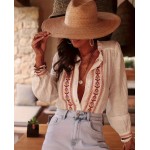 Бяла бродирана риза Бяла бродирана риза