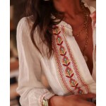 Бяла бродирана риза Бяла бродирана риза