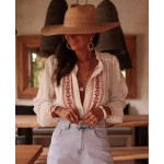 Бяла бродирана риза Бяла бродирана риза