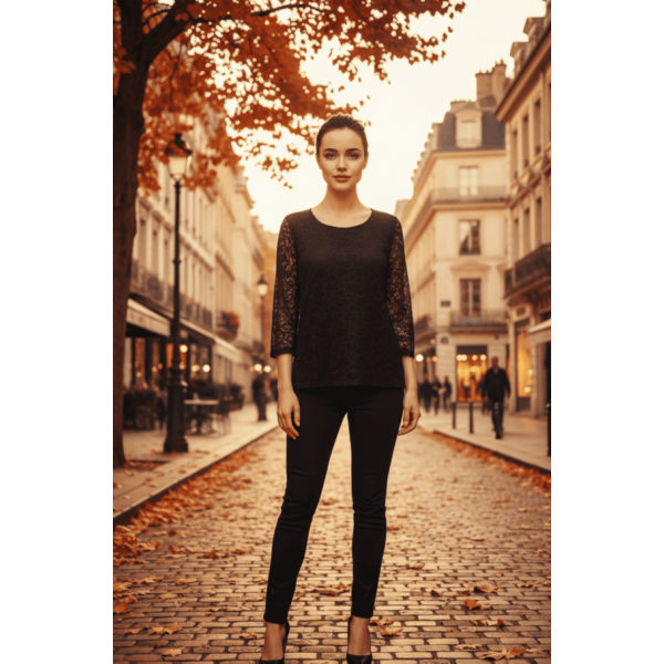 Дамска блуза дантелена