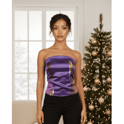 Късо бюстие от сатен