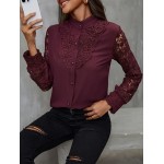 Макси риза цвят бордо