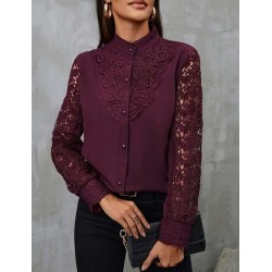 Макси риза цвят бордо