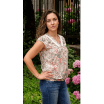 Блузка в пастелна разцветка