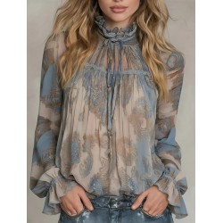 Бохо блуза от шифон