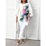 Бяла дамска туника