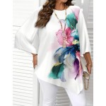 Бяла дамска туника