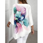 Бяла дамска туника