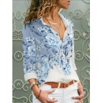 Бяла риза с щампа