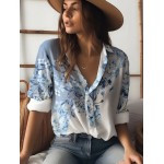 Бяла риза с щампа