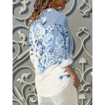 Бяла риза с щампа