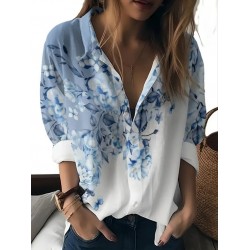 Бяла риза с щампа