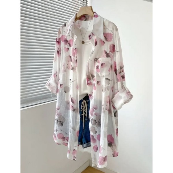 Дълга риза за пролетта