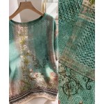 Пролетна блуза с къс ръкав