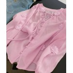 Розова блуза