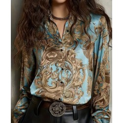 Сатенена пъстра риза