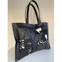 Бутикова чанта от естествена кожа