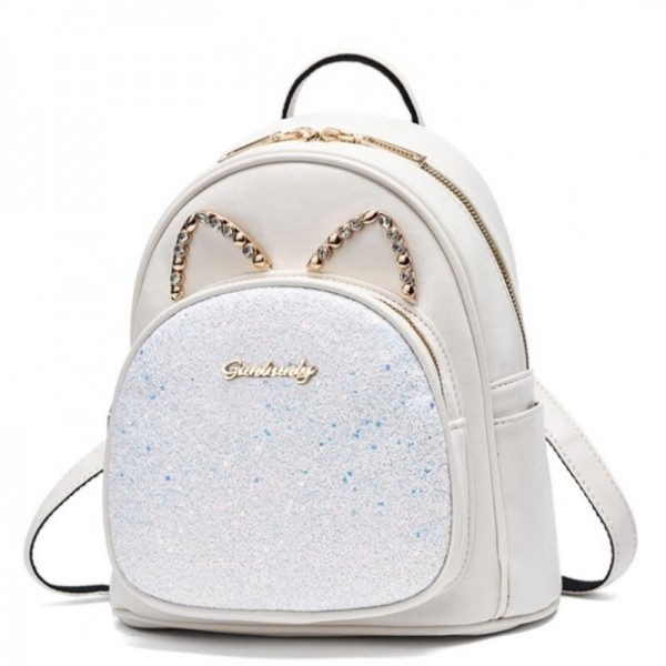 Дамска раница Shiny White