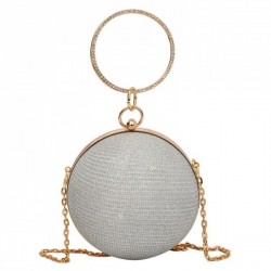 Сребриста официална чанта