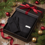 Кашмирен шал с ръкавици