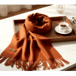 Червен кашмирен шал