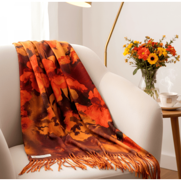 Кашмирени шалове цветя