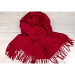 Червен кашмирен шал