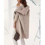 Дълга бежова жилетка с ръб Дълга бежова жилетка с ръб