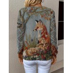 Есенна плетена блуза 