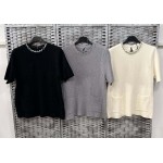 Едноцветна плетена блуза Едноцветна плетена блуза