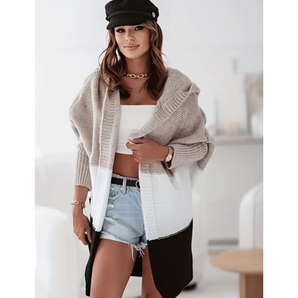 Жилетка райе с качулка Жилетка райе с качулка