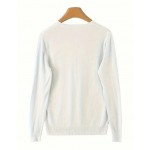 Къса бяла дамска жилетка 