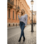 Плетена блуза за есента Плетена блуза за есента