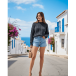 Свободен зимен пуловер