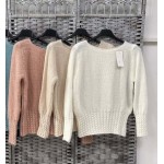 Зимна плетена блуза