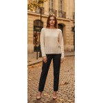 Зимна плетена блуза