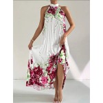 Дълга рокля солей с цветя