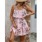 Лятна дамска рокля с отворени рамене