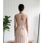 Официална рокля с тюл и дантела