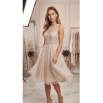 Официална рокля с тюл и дантела