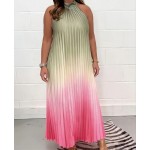 Дълга сатенена рокля солей 