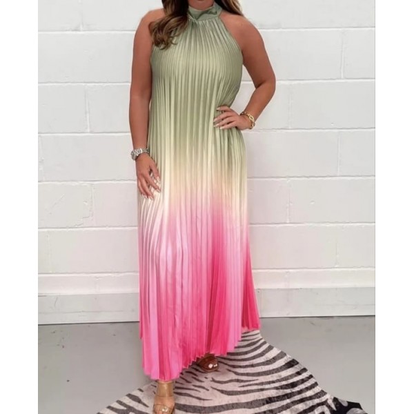 Дълга сатенена рокля солей 