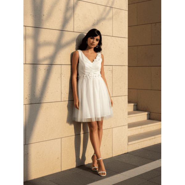 Дамска къса официална рокля 