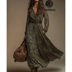 Дамска рокля с щампа пейсли