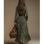 Дамска рокля с щампа пейсли