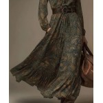 Дамска рокля с щампа пейсли