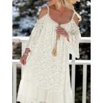 Лятна бохо рокля с отворени рамене