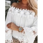 Лятна бяла рокля с дантела